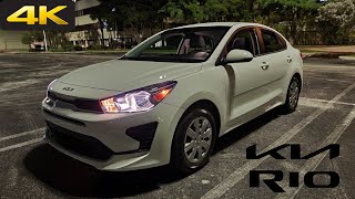 2023 Kia Rio S - POV Night Drive 4K (Binaural Audio) 6 Speaker Sound System