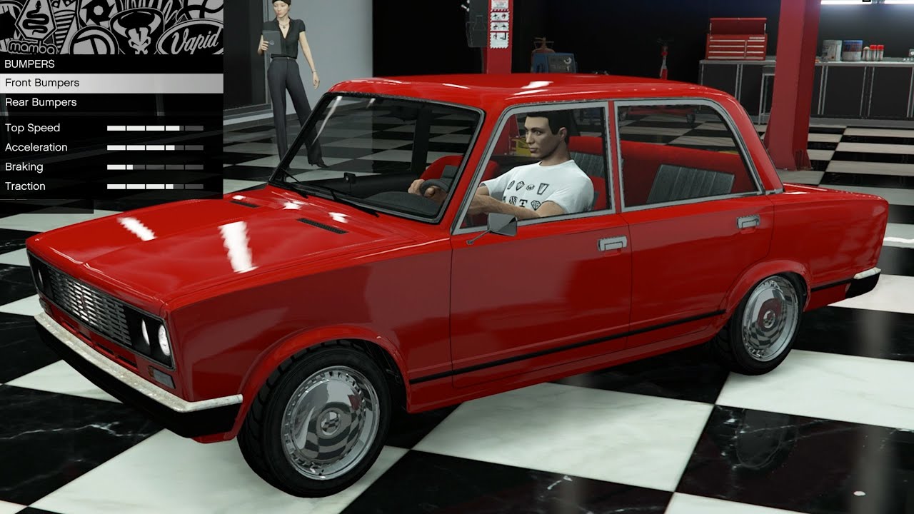 GTA 5 - Past DLC Vehicle Customization - RUNE Cheburek (Lada VAZ-2101 ...