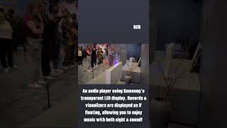 "Wow." Factor: Music You Can See: Floating Visualizers on Samsung Transparent LED