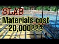 MATERIALS COST FOR SLAB