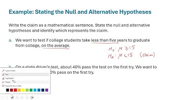 Math 11- Introductory Statistics (OpenStax) - Chapter 9 - part 1