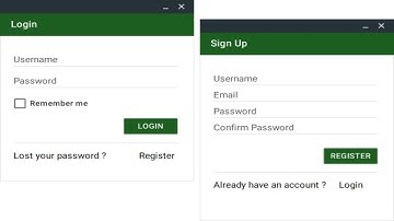 C# Tutorial - Material Design Login & Registration Form | FoxLearn