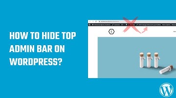 How to remove / hide top admin bar on WordPress? #WordPress 76