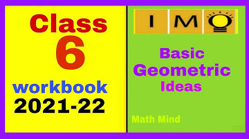 IMO class 6 Basic Geometrical Ideas workbook 2020-21, Mathmatics Olympiad