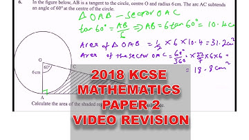 2018 KCSE MATHEMATICS PAPER 2 WITH ALL ANSWERS WELL EXPLAINED PLUS EXAMINERS EXPECTATION