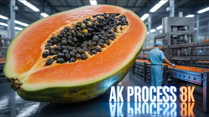 Inside a Modern Papaya Factory | From Farm to Dessert Full Process #papaya #factoryprocess #usa