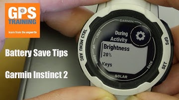 Garmin Instinct 2 - battery save tips - improving your battery life