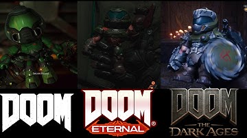 Doom Slayer playing with his toy (DOOM 2016, DOOM ETERNAL, DOOM: THE DARK AGES)