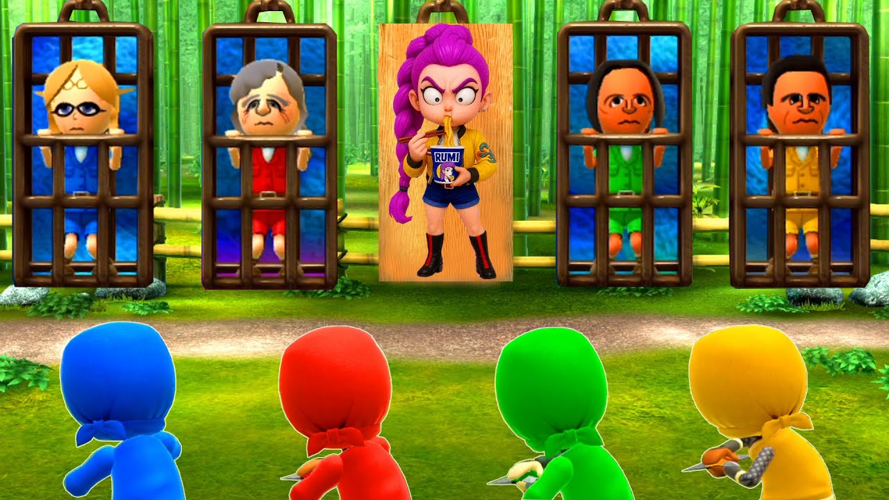 Wii Party U - All Survival Minigames Play as Zelda (Master