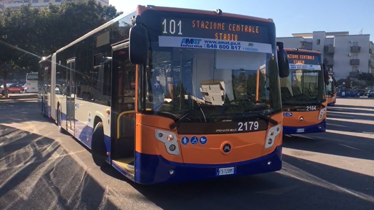 Amat, 51 nuovi autobus a Palermo (04.03.2019)