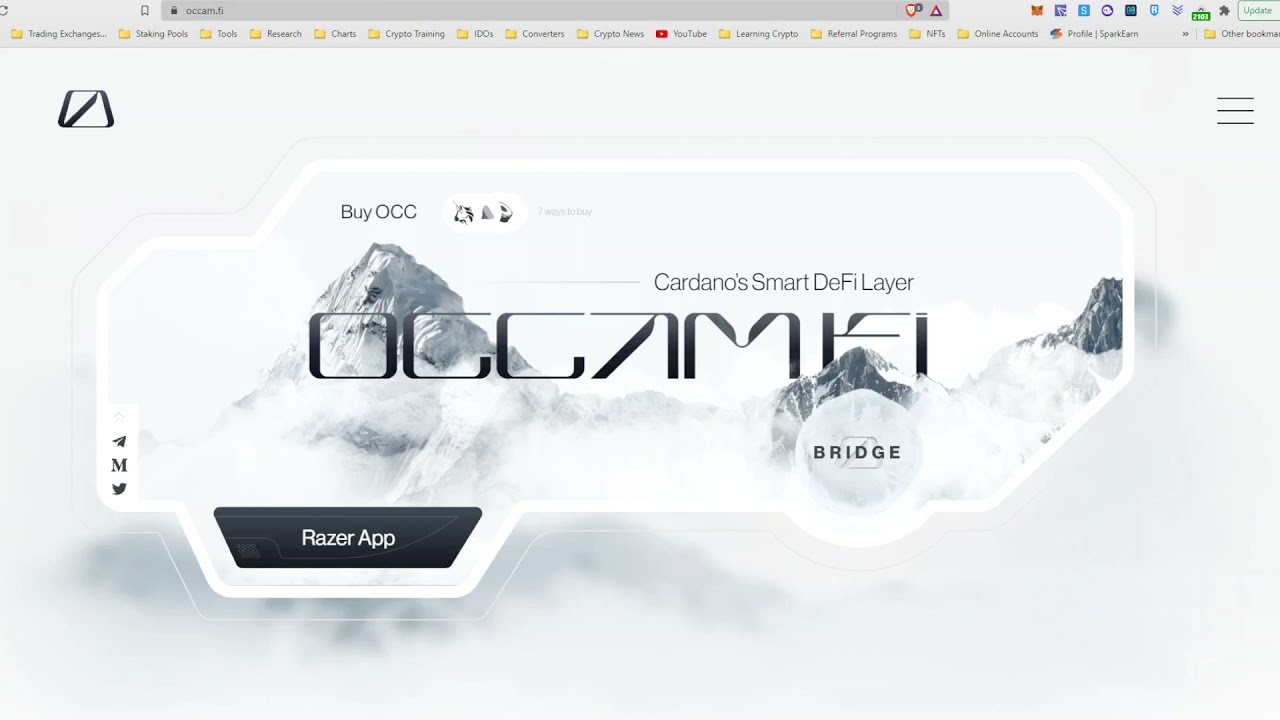 100X Cardano Launchpad & DEX, OccamFi is ON SALE!!! Stake now for access to IDOs & OCX tokens