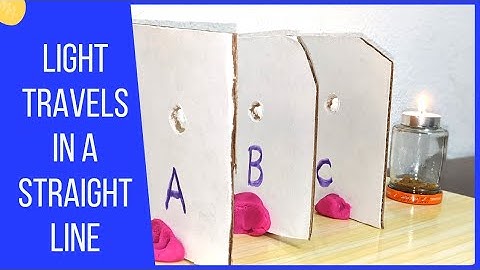 science experiment with light / Light travels in a straight line #scienceexperiment #light