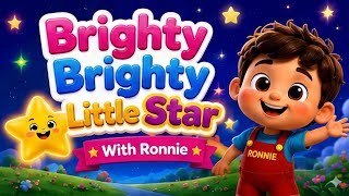 Brighty Brighty Little Star Fun Baby Song With Ronnie