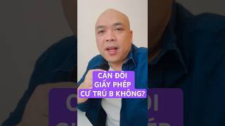 Cần đổi giấy phép cư trú B không? #PhanLan #thanhbuiconsulting #duhoc #dinhcu