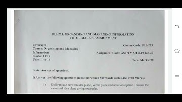 BLI 223 Ignou Solved Assignment