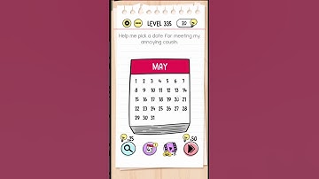 Brain Out Level 335 Challenge!" #relaxingart | Help me pick a date for meeting my annoying cousin.
