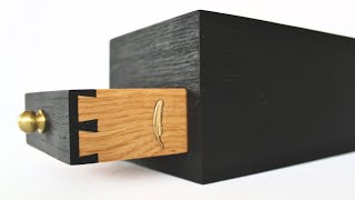 Black Oak Watch Box with HalfBlind Dovetails