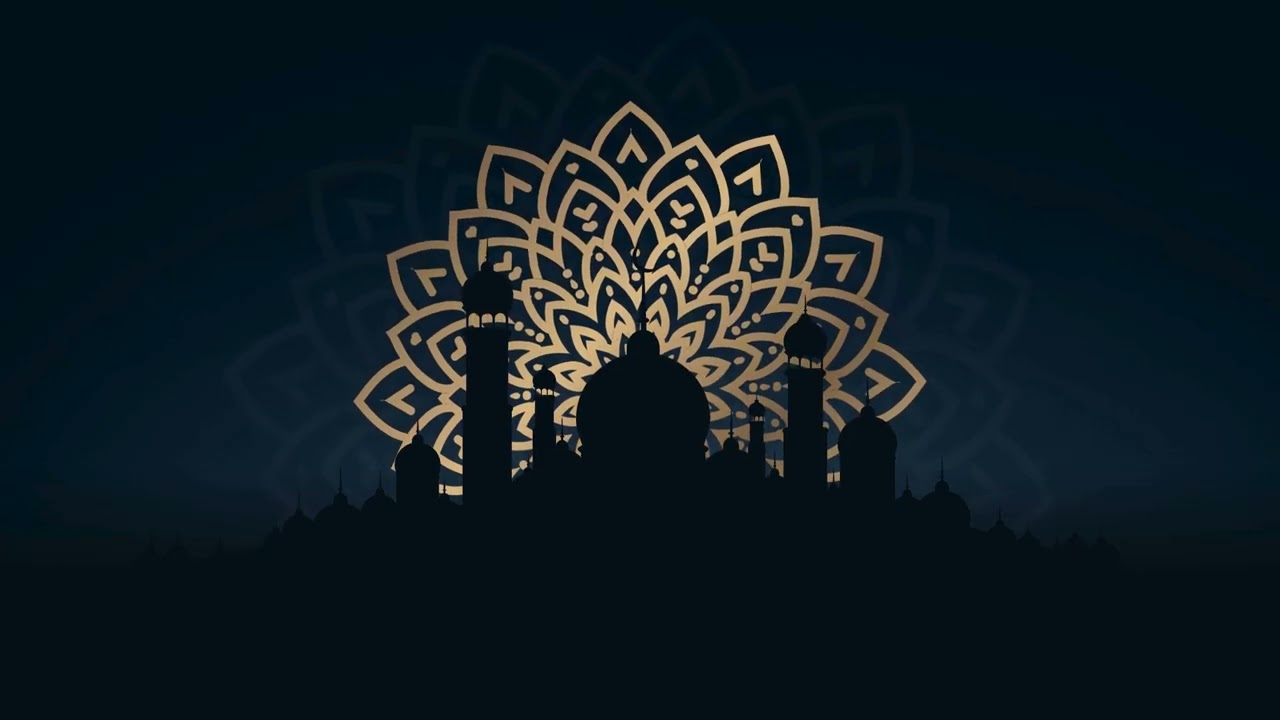 4K Mosque, frame, pattern for Islamic video intro stock video Free for use & download 