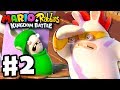 Mario + Rabbids Kingdom Battle - Gameplay Walkthrough Part 2 - Smashers! Pinheads in Pursuit!