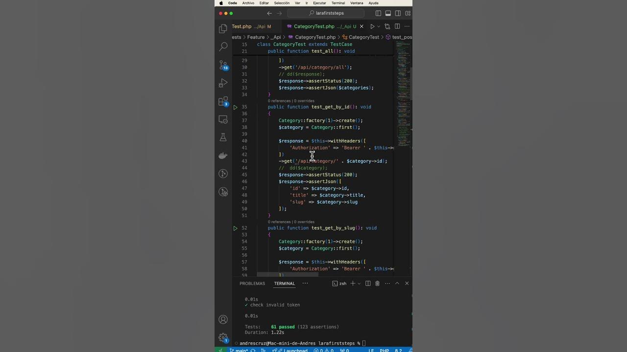 Laravel Unittest 