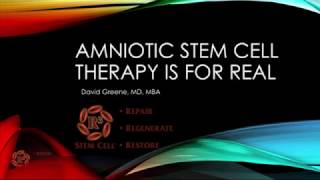 Amniotic Stem Cell Therapy is for Real  (844) GET-STEM