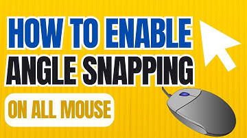 HOW TO ENABLE ANGLE SNAPPING MOUSE (2023) | How To Turn on Angle Snapping