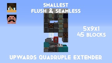 Smallest Flush and Seamless Upwards Quadruple Piston Extender [Tutorial] (Read description)