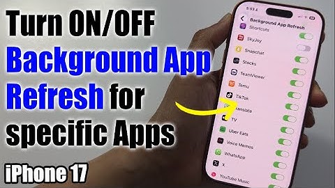 Hoe u achtergrond-appvernieuwing voor specifieke apps op de iPhone 17/17 Pro Max/Air in- of uitsc...