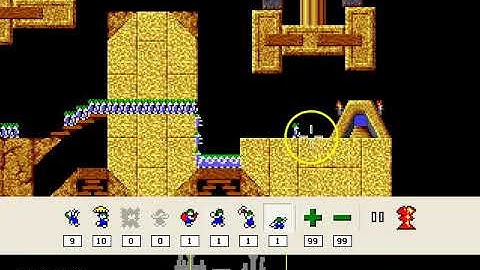 Lemmings Tricky Level 21: From the Boundary Line