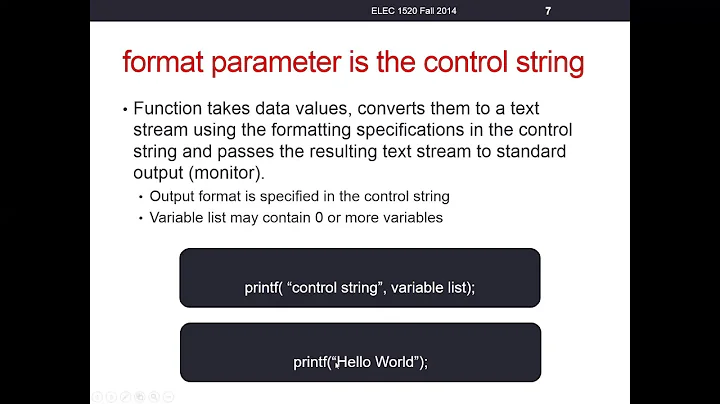 Unit 03: printf function prototype