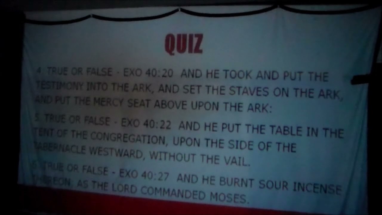 Exodus40   English - The Tabernacle Erected