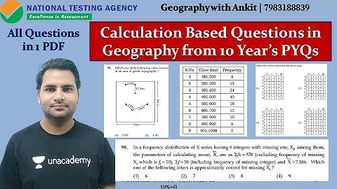 Calculation Based Questions in Geography from 10 Year