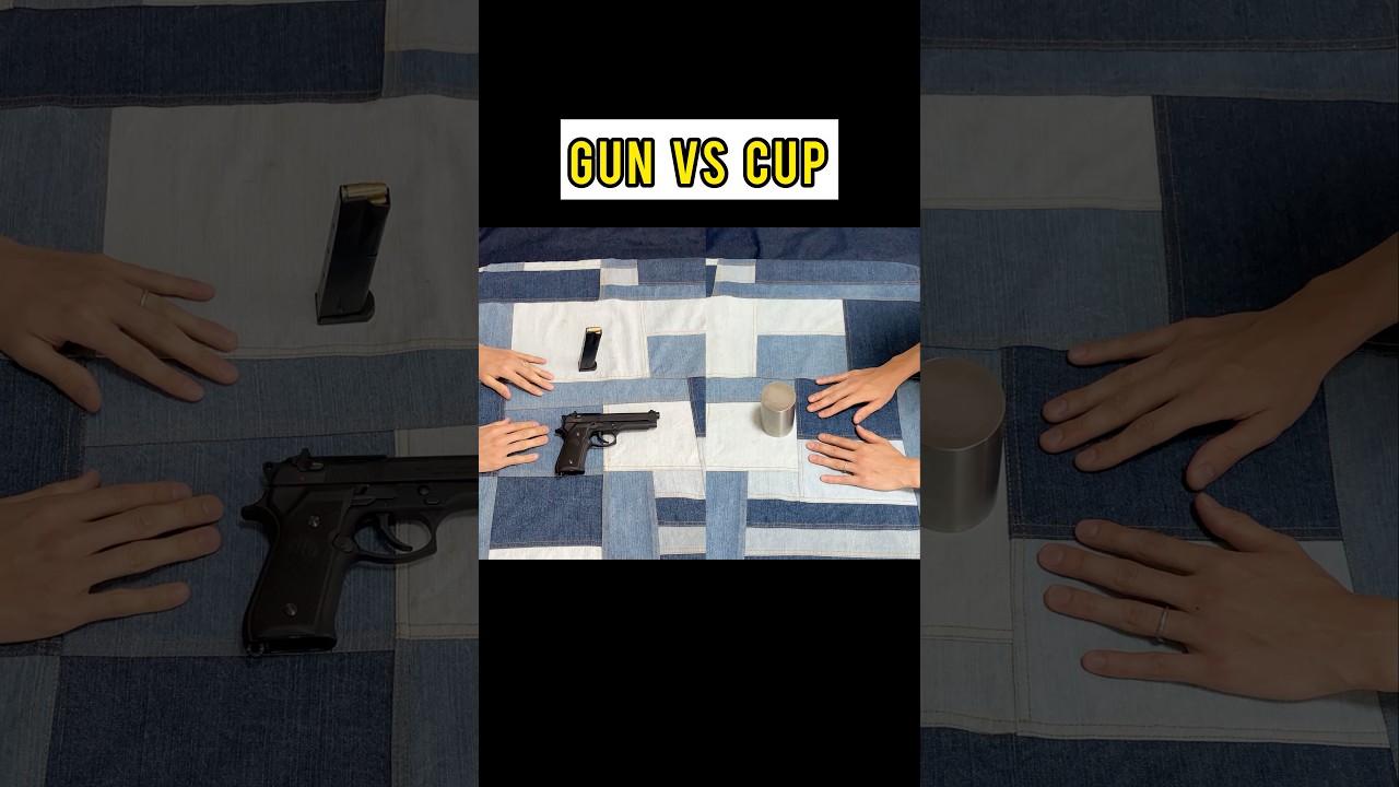 gun VS cup #toyguns #モデルガン