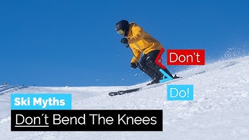 Buig je knieën niet tijdens het skiën, doe dit in plaats daarvan | Ski-mythes