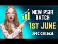 Course Details of 1st June PSIR FOUNDATION BATCH | UPSC CSE 2023 | THE PSIR CLUB | IAS