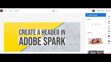 ePortfolios: Create a Header in Adobe Spark