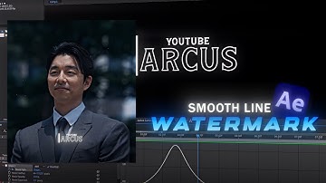 Smooth Line Watermark | AFTER EFFECTS Tutorial