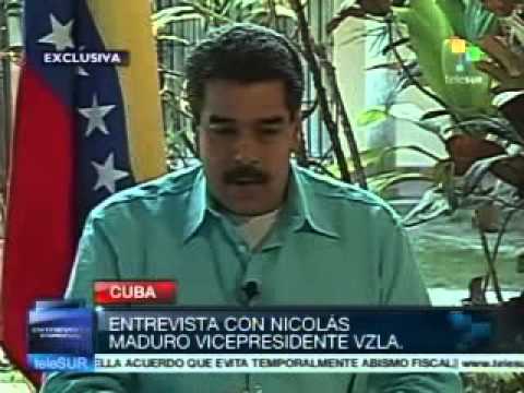 Nicolás Maduro entrevistado en Telesur este 1 de enero de 2013, parte 2