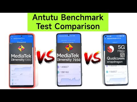 Dimensity 7050 vs 1080 vs Snapdragon 778G+ Antutu Test 🔥🔥🔥