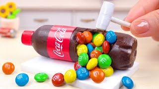 amazing miniature coca cola cake decorating perfect miniature chocolate hack with mm candy