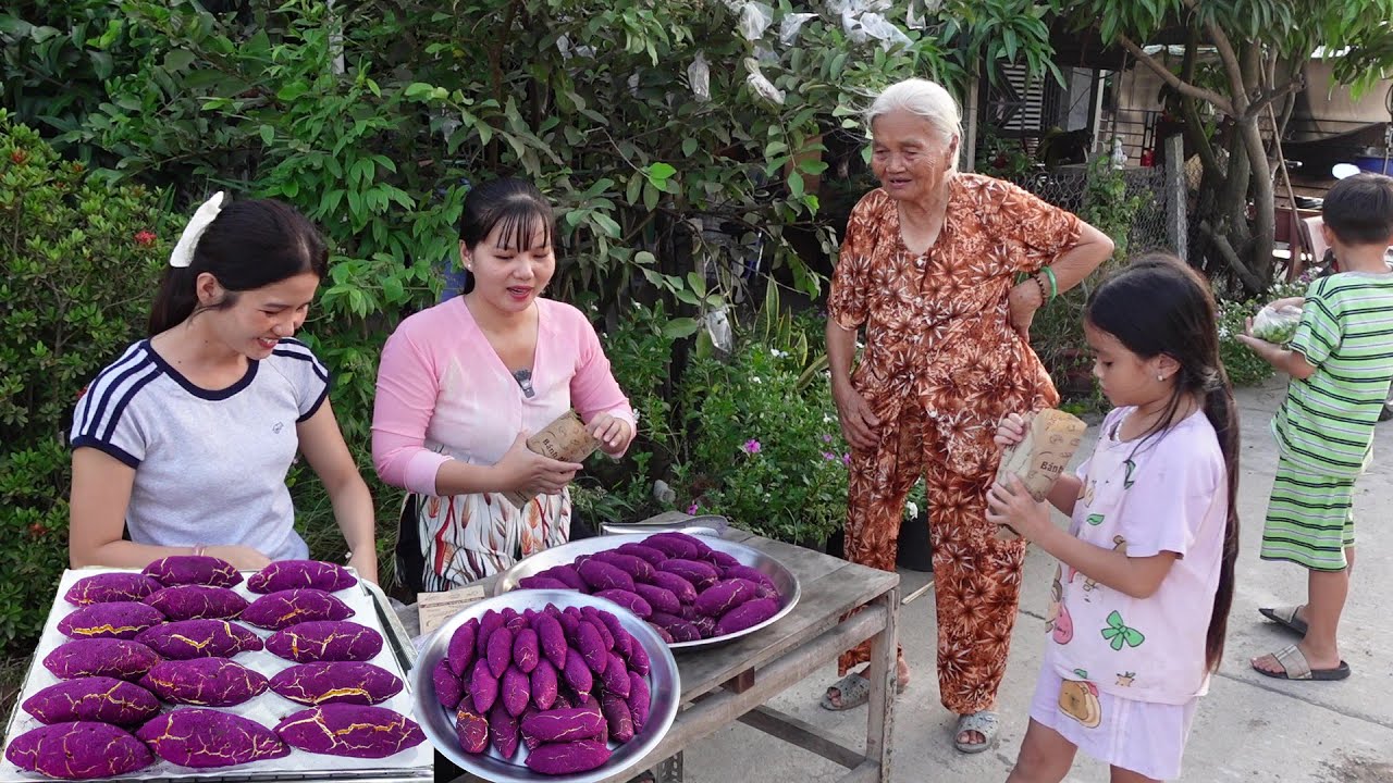 Nhà Có Khoai Lang Làm Món Bánh Này Bán Vừa Lạ Vừa Ngon | Bánh Khoai Lang Tím Phô Mai Sợi | HQ #1621