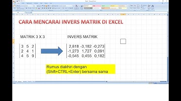 cara melakukan invers matriks di microsoft excel