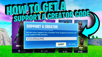 How to get a EPIC GAMES Support a Creator Code 2024