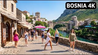 Bosnia and Herzegovina Walking Tour 4K 🇧🇦 | Beautiful Streets & Real Balkan Life of Sarajevo