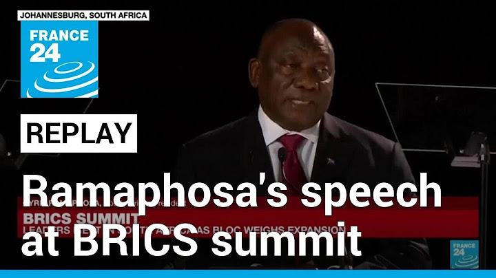 REPLAY: South African President Cyril Ramaphosa delivers speech at BRICS summit • FRANCE 24