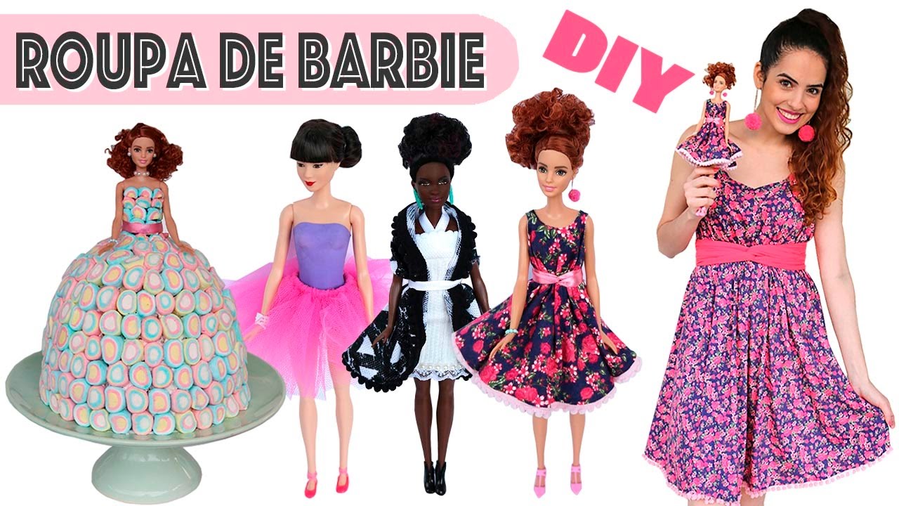 DIY: ROUPINHAS de BARBIE  Especial DIA DAS CRIANÇAS 