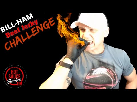 CHALLENGE! Worlds hottest Beef Jerky! Contains the worlds hottest peppers trinidad moruga scorpion plant