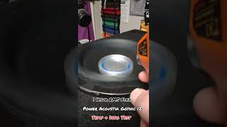 Car Sub Torture Test 1 Hour Time Lapse RMS Flex Test Power Acoustik Gothic 12 Subwoofer