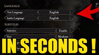 HOW to CHANGE LANGUAGE in CLAIR OBSCUR EXPEDITION 33