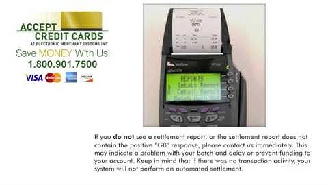 Batching Verifone Vx510LE terminal-- How to settle a credit card machine batch